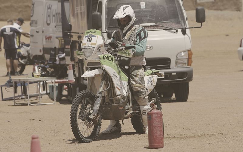 Rotulado patrocinio moto París Dakar
